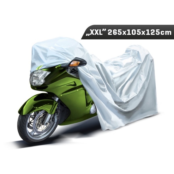 Husa Moto Exterior Marimea "XXL" 265x105x125 Cm, 3 Straturi, Reflectoare Carmotion 86381